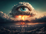 Eye of the Apocalypse Mixed Media picture Surreal Art desktop background